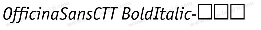 OfficinaSansCTT BoldItalic字体转换